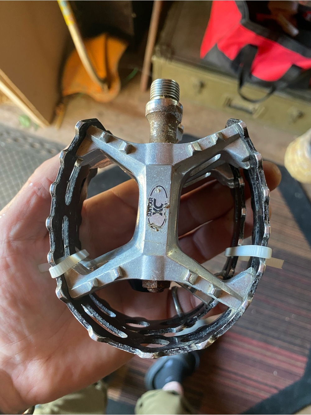 Nice Black/Silver Vintage OG Suntour XC-2 Beartrap BMX MTB Pedals 9/16”